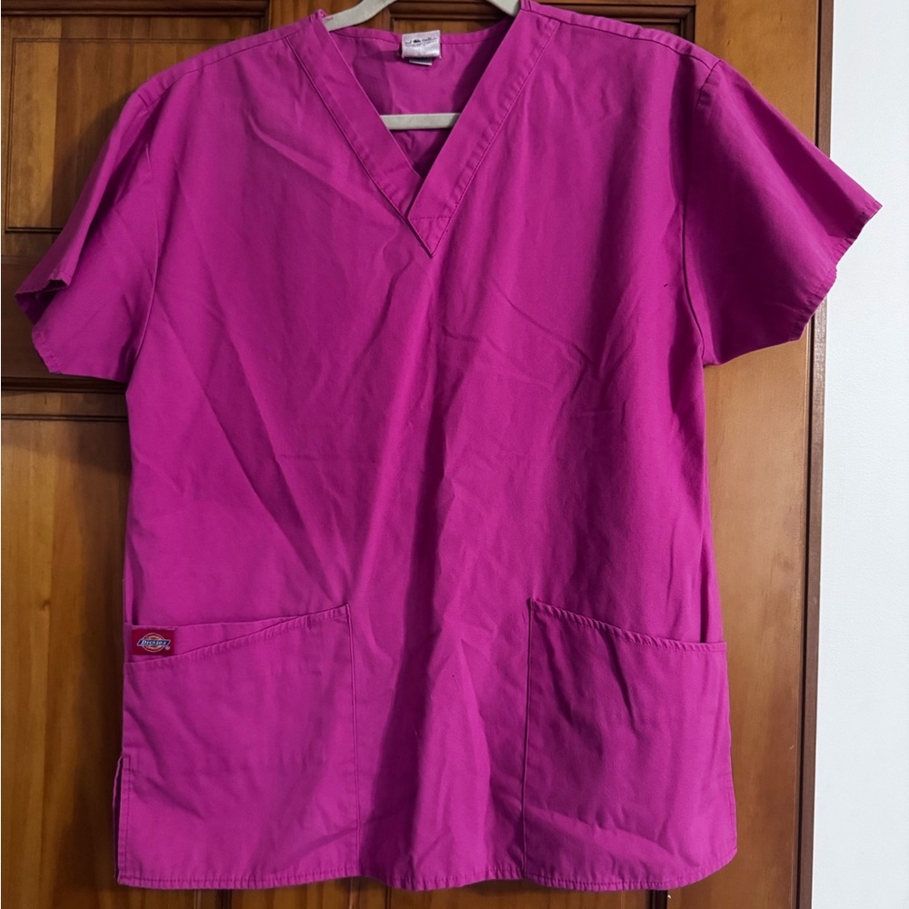 Dickies Pink Scrub set (top and bottom)